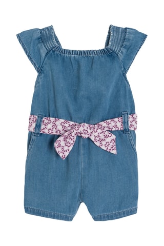 Jardineiras-calção sem mangas - Azul - Obaibi