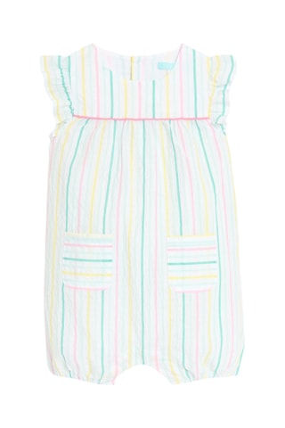 Jardineiras-calções - Branco - Obaibi