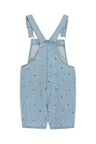 Jardineiras-calções - Azul-claro - Okaidi