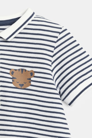 Jardineiras-calções - Branco - Obaibi