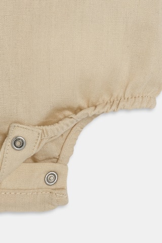 Jardineiras-calção sem mangas - Bege - Obaibi