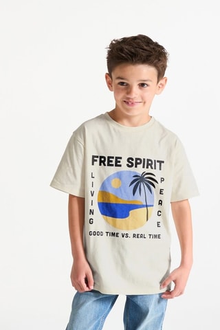 T-shirt - Bege - Okaidi