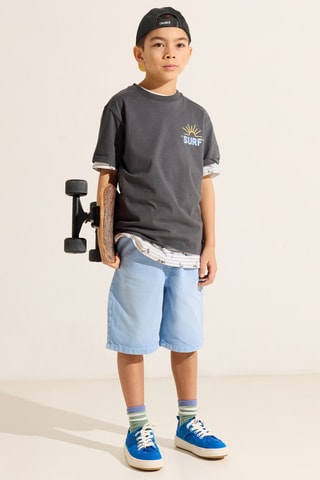 T-shirt - Cinzento-escuro - Okaidi