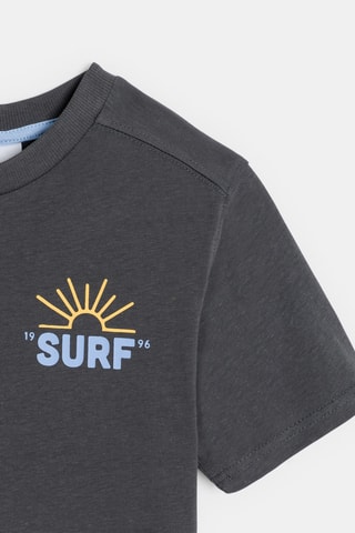 T-shirt - Cinzento-escuro - Okaidi