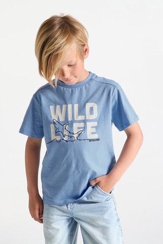 T-shirt - Azul-claro - Okaidi