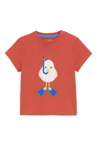 T-shirt - Vermelho-tijolo - Obaibi