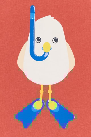 T-shirt - Vermelho-tijolo - Obaibi