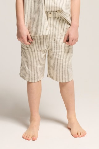 Bermudas em linho - Bege - Okaidi