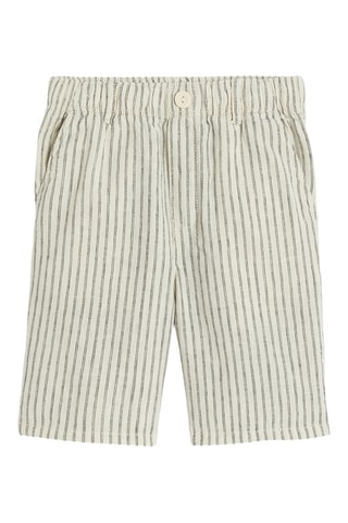 Bermudas em linho - Bege - Okaidi