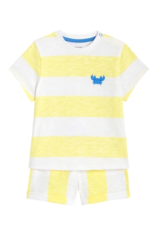 T-shirt e calções - Amarelo - Obaibi