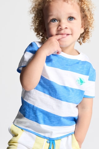 T-shirt e calções - Azul - Obaibi