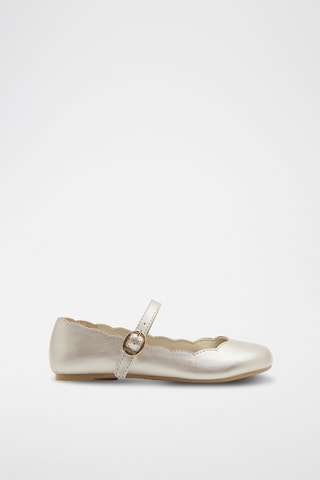 Sabrinas em couro - Prateado