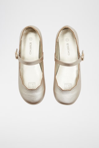 Sabrinas em couro - Prateado