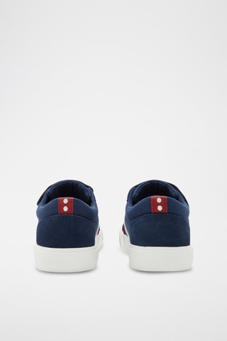 Sapatilhas em nobuck - Azul-marinho