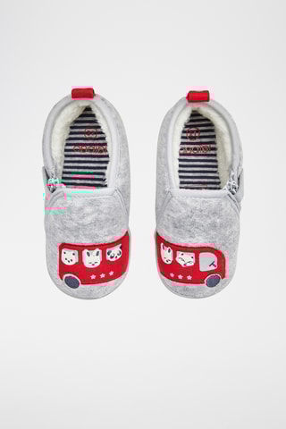 Chinelos de quarto - Cinzento mesclado