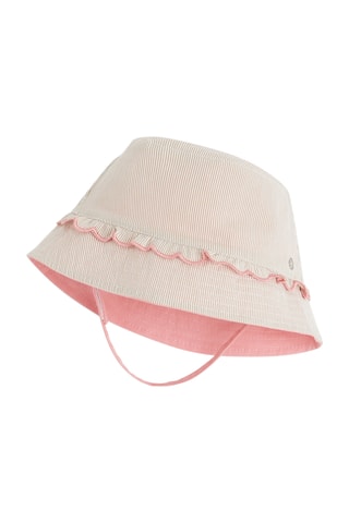 Chapéu à pescador - Rosa e cru