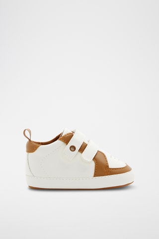 Chinelos de quarto - Branco e castanho