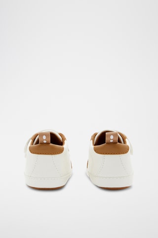 Chinelos de quarto - Branco e castanho