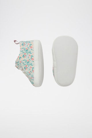 Chinelos de quarto - Cru e turquesa