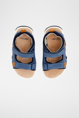 Sandálias em couro - Azul