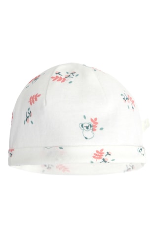 Gorro - Branco e rosa-velho