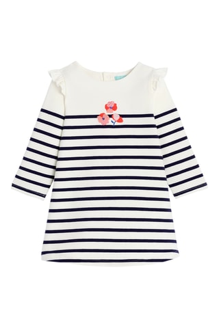 Vestido e leggings - Branco e azul-marinho