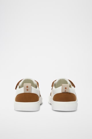 Ténis - Branco e castanho