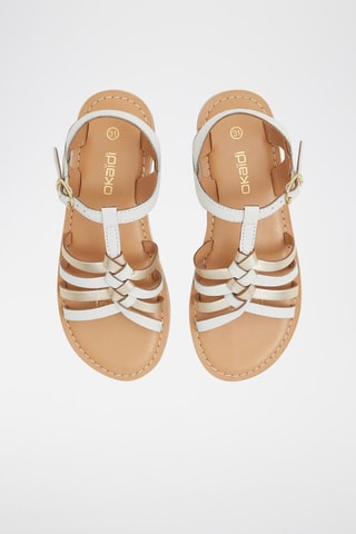 Sandálias em couro - Branco 