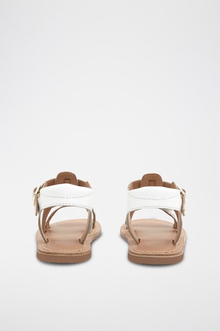 Sandálias em couro - Branco 