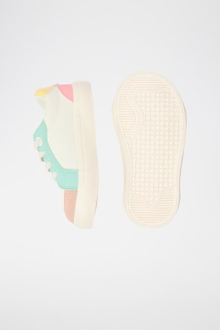 Sapatilhas em raspa de couro - Branco 