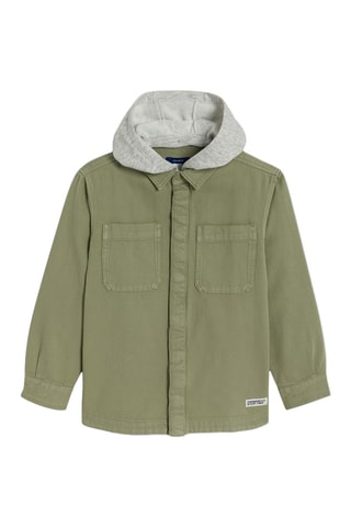 Sobrecamisa com capuz - Caqui 