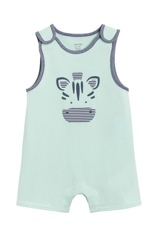 Macacão sem mangas - Verde-claro 