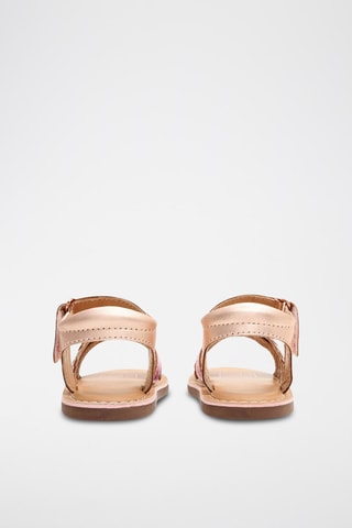 Sandálias em couro - Rosa