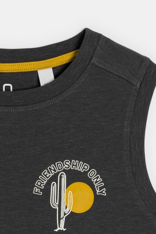 Camisola de alças - Cinzento 