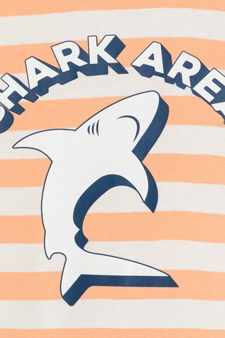 Pijama - Laranja e azul-marinho 