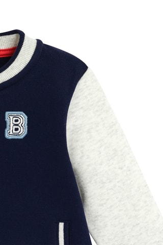 Teddy - Azul-marinho e cinzento-claro mesclado