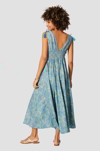 Abito lungo - Blu e verde
