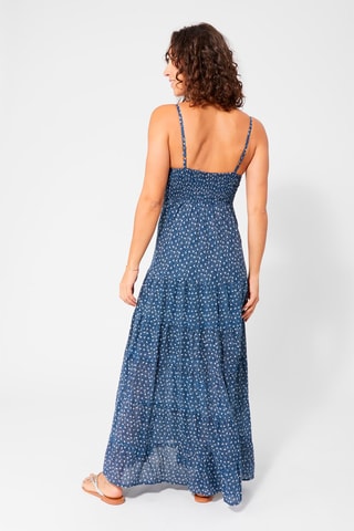 Abito lungo - Bianco e blu