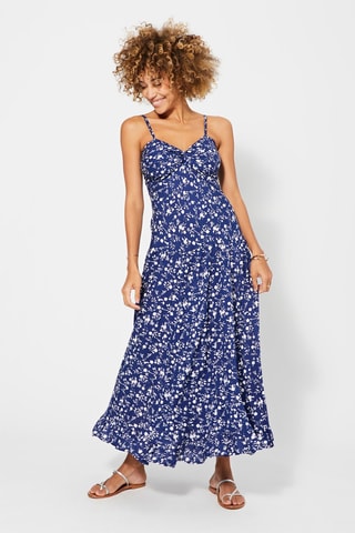 Abito lungo - Bianco e blu