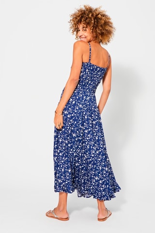 Abito lungo - Bianco e blu