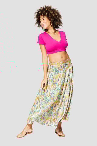 Gonna lunga - Blu e verde