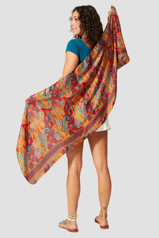 Foulard - Rosso e arancione