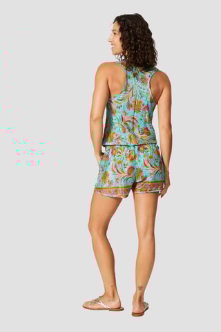 Tuta corta - Rosso, blu e verde