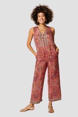 Tuta - Beige, blu e giallo