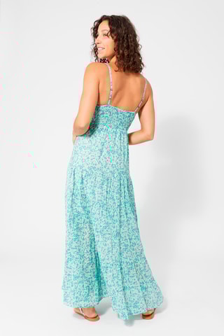 Abito lungo - Bianco e verde