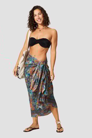 Foulard - Blu e arancione