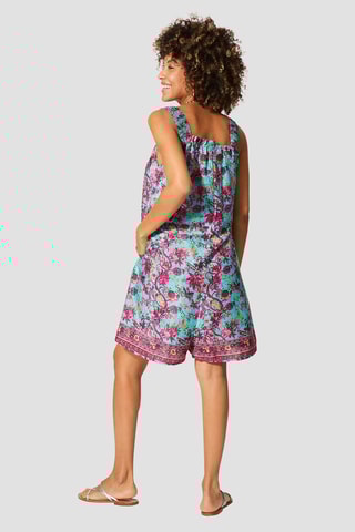 Tuta corta - Bianco, blu e rosa