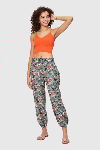 Pantaloni - Blu, verde e arancione