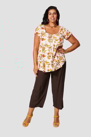 Tunica - Bianco, verde e marrone