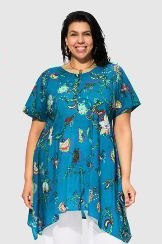 Tunica - Blu e rosa